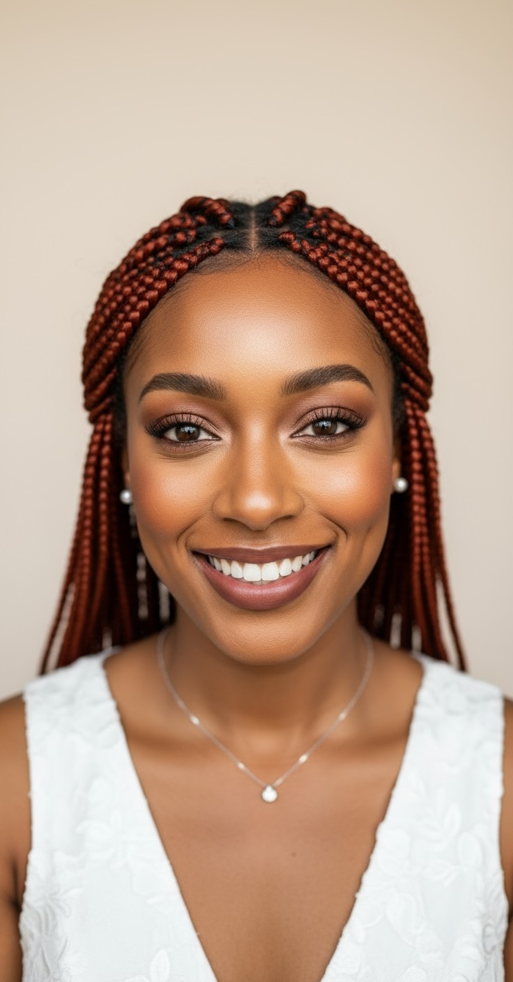 After Red Box Braids